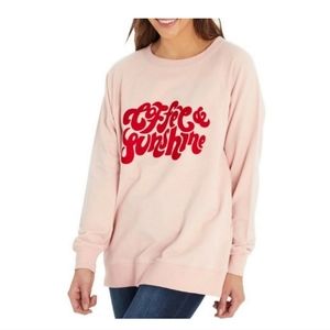 Wildfox "coffee and sunshine" Oversized Sweatshirt